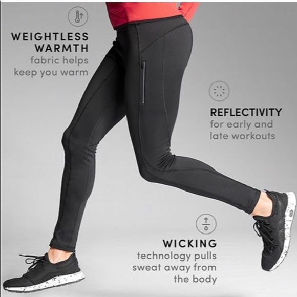 Athleta Pants - Athleta Prima Loft Ridge Fleece Lined Leggings SzS